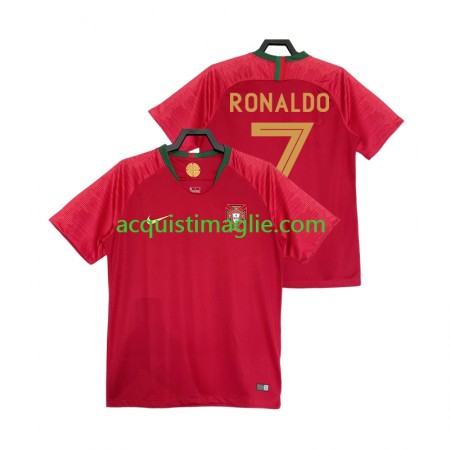 Divisa di Calcio Portogallo Cristiano Ronaldo 7 Retro Prima 2018